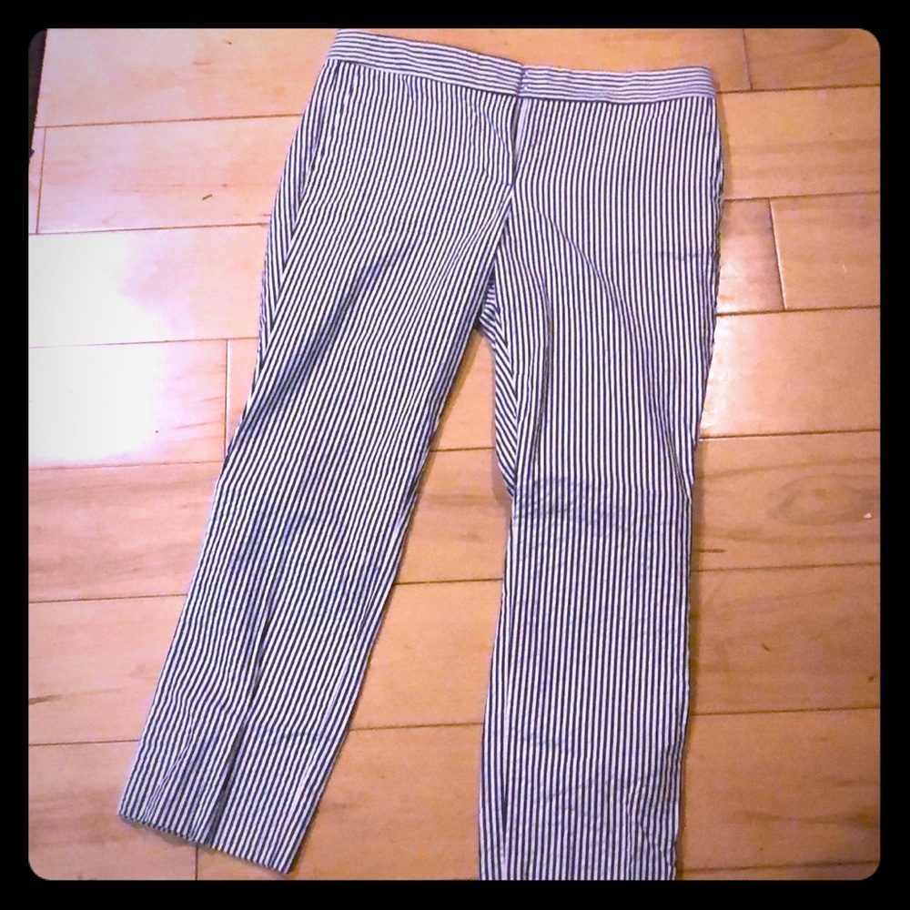 NWOT J. Crew pinstripe chinos